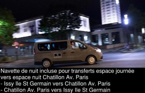 Chatillon House | Issy Citea Access dayuse Room - Work and Day Rest Timeshare - 2 min tram - Formule Temps Partagé - Navette ile d'Issy Avenue Paris 92320 espace nuit