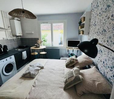 Lons-le-Saunier Apartment | La Chambre de Sophie - Studio et garage au calme, proche centre ville