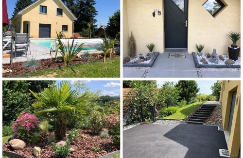 Sorans-les-Breurey House | La Soranaise, Chambre privée avec piscine en pleine campagne