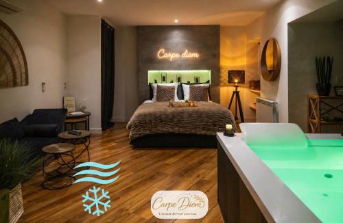 Paroisse Notre-Dame Apartment | Le Carpe Diem - Détente & Bien-être - Balnéo, Sauna, CLIM, Terrasse, Parking privé