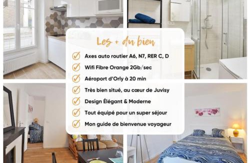 Juvisy-sur-Orge Apartment | Le Cocon des Bords de Seine - RER & Orly