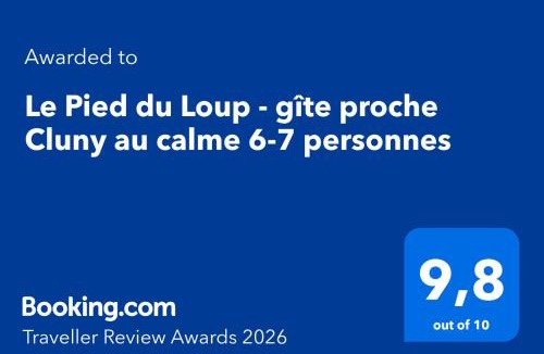 Flagy House | Le Pied du Loup - gîte proche Cluny au calme 6-7 personnes