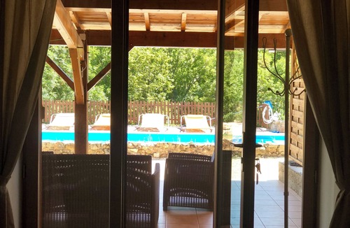 Veranne Apartment | LE VIALLON - LA SALAMANDRE COTTAGE - 60M² - COVERED TERRACE WITH A VIEW OF THE HEATED POOL