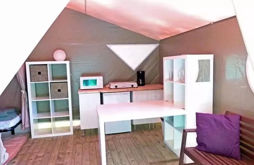 Eclassan House | Lodge Insolite Nature VIVARAIS bord de rivière sans sanitaires - 2 rooms - 25 m² + 15m² terrace 4 people
