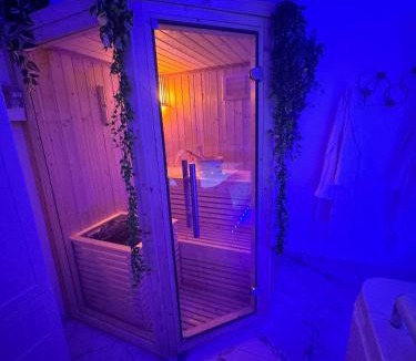 Metz Apartment | Loveroom de luxe avec jacuzzi sauna vapeur écran 300 cm