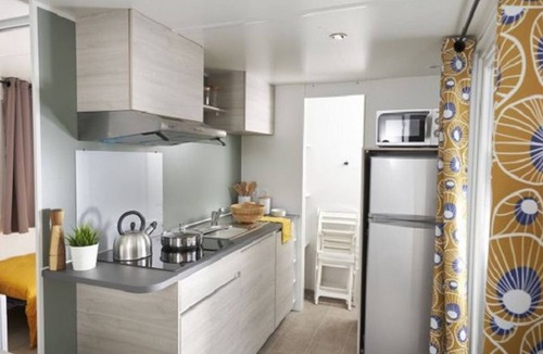 Saint-Maurice-d'Ibie House | Mobile Home with Terrace for 6 People in Ardèche