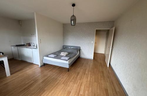 Up 1.5 Saint-Ferreol Apartment | Modern Studio with Large Terrace in Quartier des Tilleroyes, Besançon