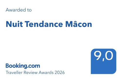 Macon Apartment | Nuit Tendance Mâcon - Chambre Moderne Centre ville E