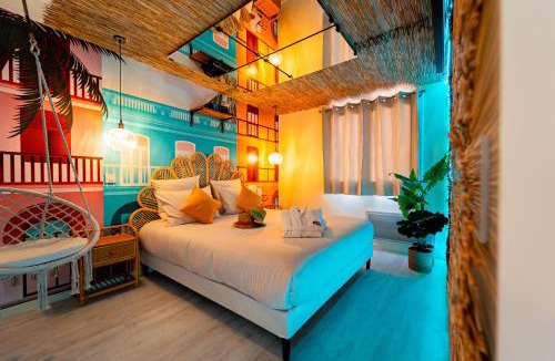 Belley Apartment | Oasis Cubana I Love Room I Balnéo XXL I Écran Géant