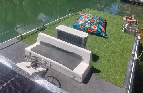 Saint-Usage Boat Rental | Pleasure boat docked at the pier, with the option to go out on the water