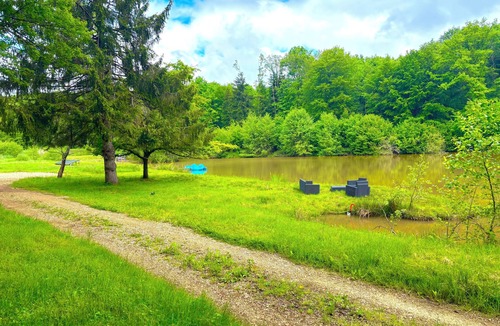 Lachapelle-sous-Chaux Cabin | pond-side cottage