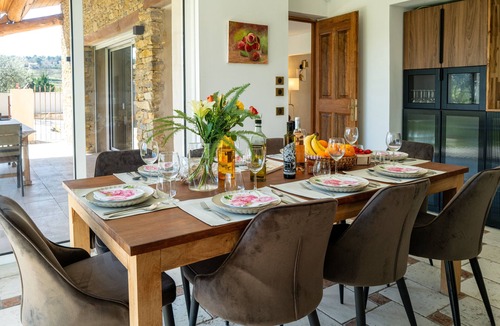 Faucon Villa | Provencal villa Sainte Colombe, swimming pool, view of Mont Ventoux