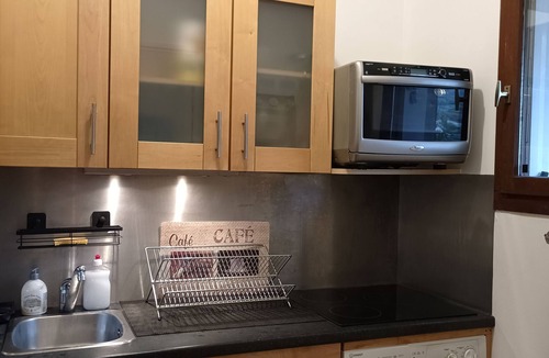 Claix Apartment | Small Duplex terrace on top floor with magnificent view of the Vercors mountains