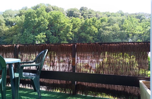 Claix Apartment | Small Duplex terrace on top floor with magnificent view of the Vercors mountains