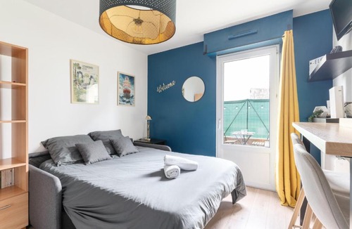 Quai de la Fosse Apartment | Studio Centre-Ville avec Terrasse et Parking Sécurisé Gratuit