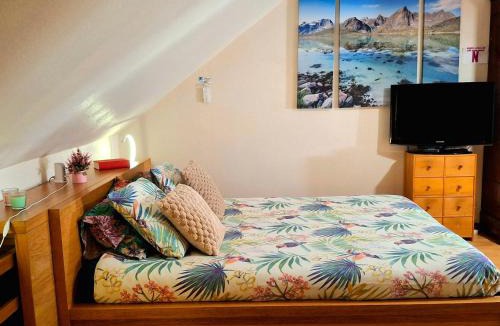 L'Etoile Apartment | Studio cosy climatisé 5 pers avec jardin vue vignes et nature