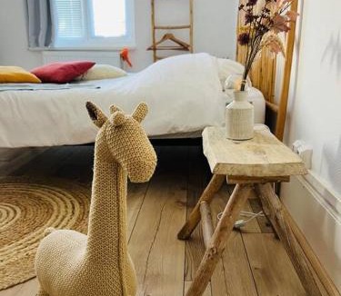 Luxeuil-les-Bains Apartment | Studio Girafe, style bohème et atypique, Curistes