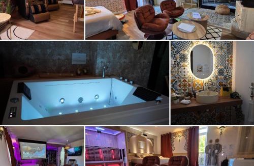 Serrieres Apartment | Suite Luxe Spa Balneo Sauna Hammam Projecteur