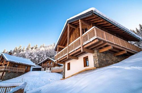 Les Avanchers-Valmorel Ski Chalet | Superbe chalet duplex 3* avec prestations hôtelières, pied de pistes, parking, wifi - FR-1-356-378