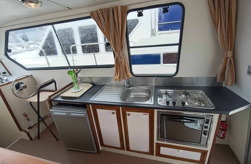 Pontailler-sur-Saone Boat Rental | "Unique Stay on Triton 1050 Boat at Port de Plaisance, Pontailler-sur-Saône"
