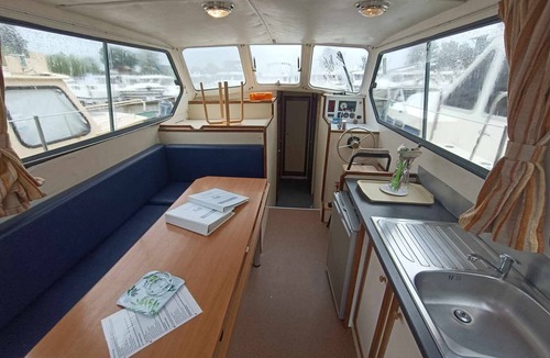 Pontailler-sur-Saone Boat Rental | "Unique Stay on Triton 1050 Boat at Port de Plaisance, Pontailler-sur-Saône"