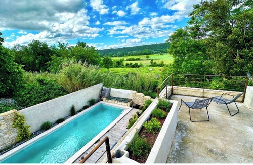 Montaren-et-Saint-Mediers House | Uzès, listed Mazet, very nice view, air conditioning, shops on foot, secure swimming pool