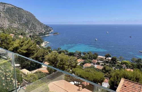 Eze Villa | Villa L'Ourmège/Exceptional sea view and 8-minute walk to the beach