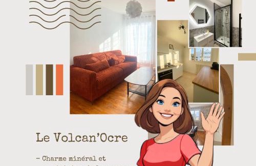 Lempdes Apartment | Volcan Ocre-4 pers-Spacieux et chaleureux - Parking privatif - Proches axes, commerces et services - Check in 24-24