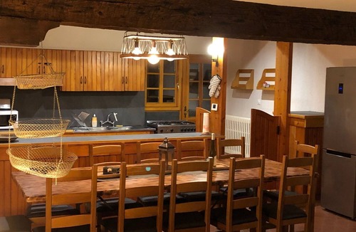 Travexin House | Vosgienne farmhouse, 5 bedroom terrace, petanque area, motorcycle garage