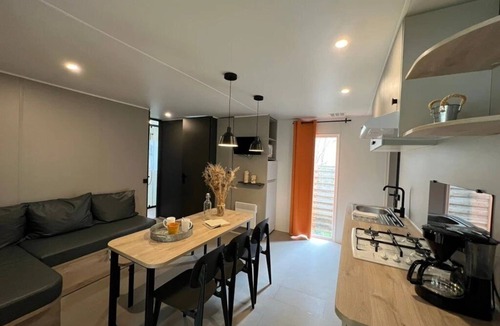 Levier House | ZEcamping 3 étoiles piscine chauffée pet friendly cabane TV 33m2