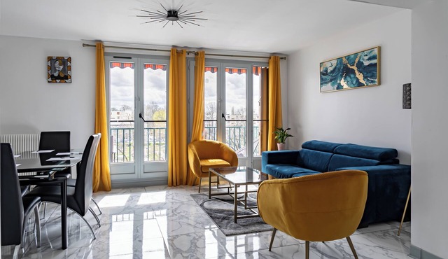 20 Minutes Paris et JO- Spacieux Appartement Moderne, Idéal Pour Familles
