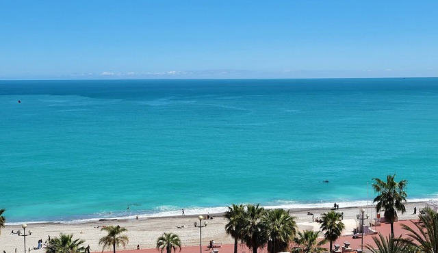 Air-conditioned apartment, fantastic sea view, tramway and amenities nearby in Nice