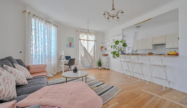 Appartement spacieux avec hamac + parking gratuit