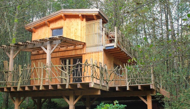 Cabane le cèpe with Scandinavian bath, ponds and panoramic view