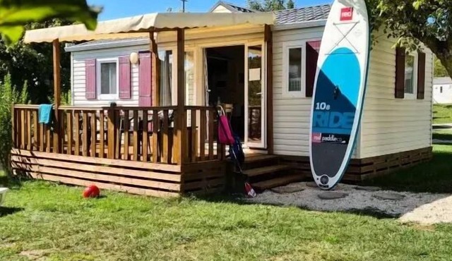 Camping les Calquieres* - Mobile Home Happy 3 Rooms 5 People Air Conditioned