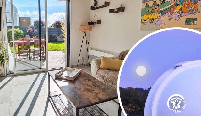 "Charming Cottage with Private Observatory, Terrace & Garden in Origné"