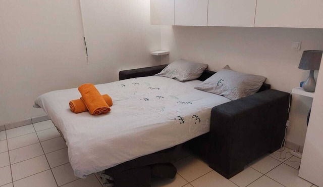 Charming La ville du bois studio ideal for departures from Orly and visits to Paris