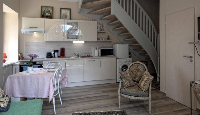 Charming renovated cottage with terrace and private parking in park, pet friendly