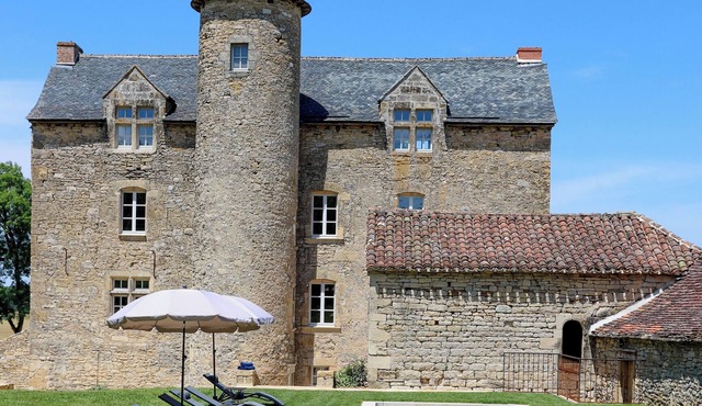 Chateau with private pool for 12 people in the heart of nature
