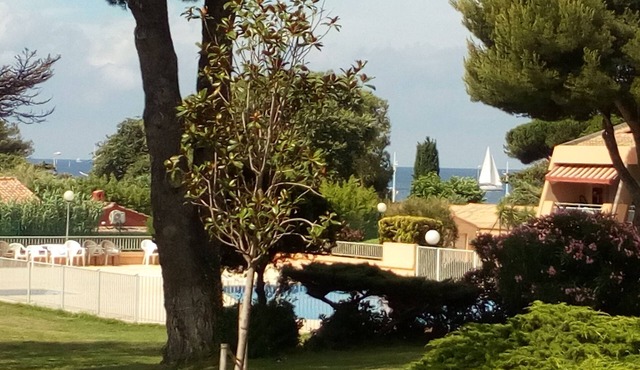 Comfortable apartment, beach, pool, tennis, sailing, sea view, golf, diving in Le Pradet