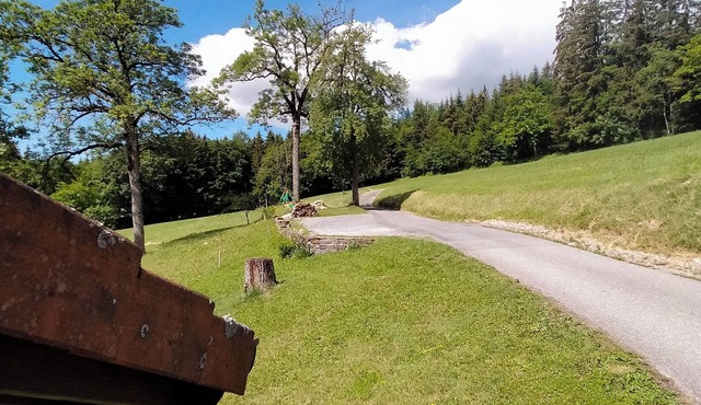 Country house on the edge of the woods in a quiet hamlet