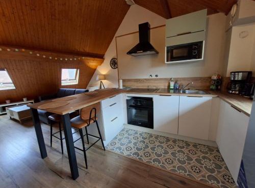 Duplex au centre ville, dans cour intérieure calme