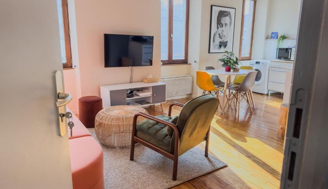 Duplex lumineux 2 chambres centre zone piétonne