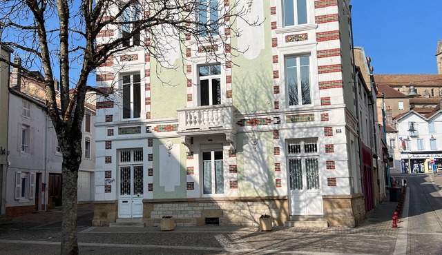 Elegant 3-Star Apartment with Rooftop Terrace, Near Thermal Baths in Bourbonne-les-Bains