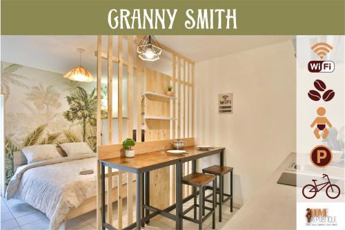 Granny Smith - Homerepublique - Studio paisible, parking gratuit, emplacement vélo - Village Vaux 3 minutes Auxerre