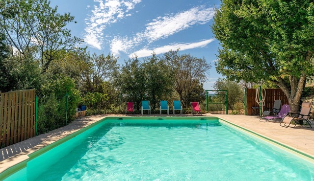 Holiday Home 'Chalet Atypique' with Mountain View, Shared Pool and Private Terrace