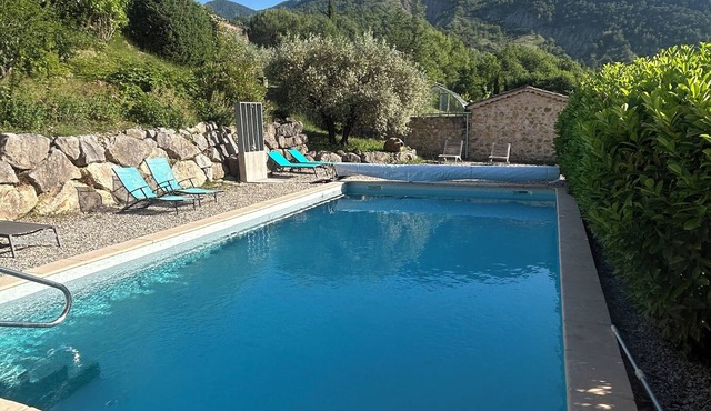 House with salt water pool