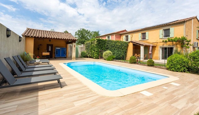 le gîte jaune des gîtes de Bel-Air en Luberon