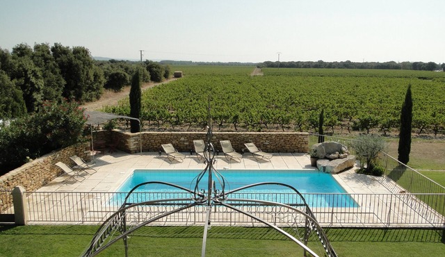 LE PETIT MAS PROVENÇAL. POOL & AIR CONDITIONING VINEYARD VIEW