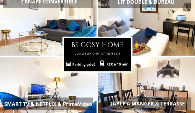 Luxueux Appartement Evry Centre - Parking - RER à 10 min